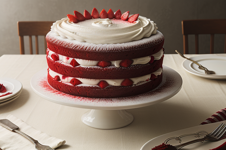 red velvet tres leches cake