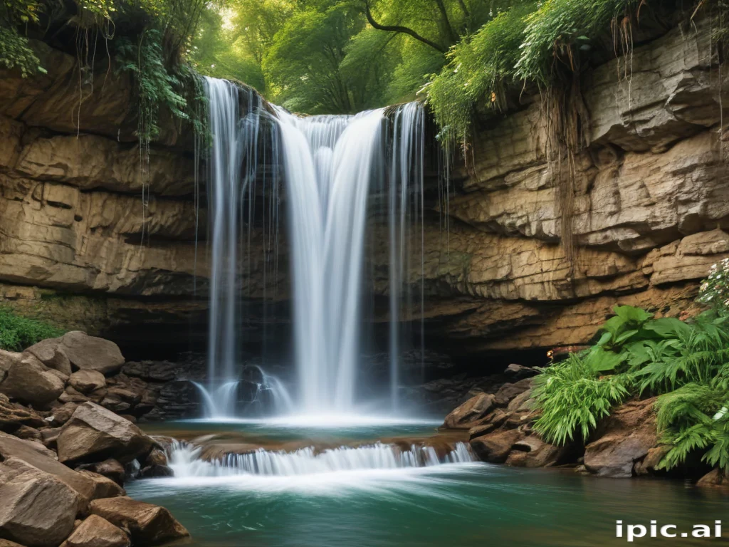 water fall wall paper