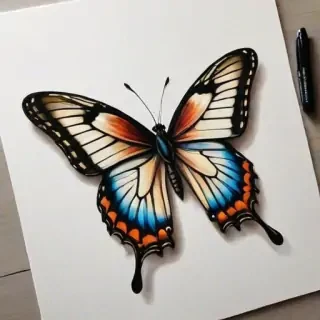picture of butterfly drawing