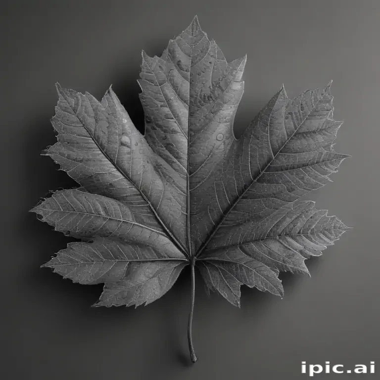 clipart of leaf black and white