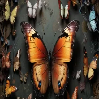 butterfly wall paper