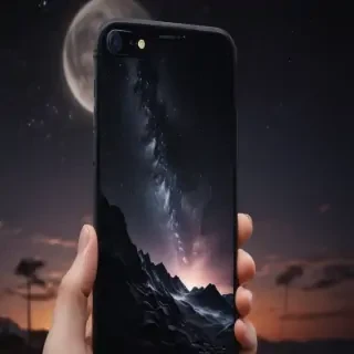 cute black iphone wallpaper