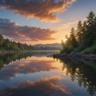 background lake