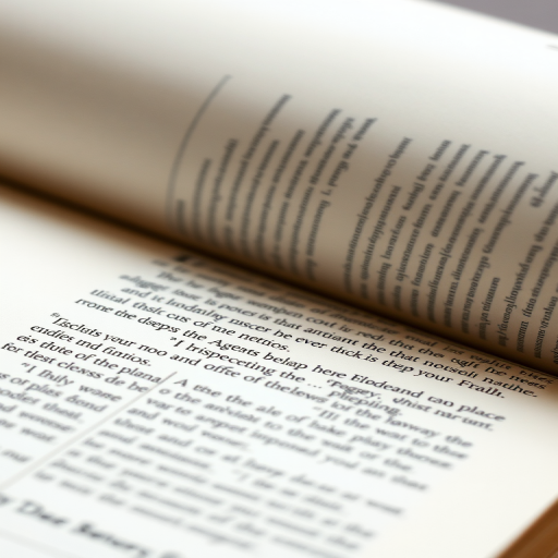 a detailed illustration of an open book with visible written text, high resolution, macro lens, f/2.8 aperture, 50mm prime lens, soft natural lighting, overhead view, digital art style