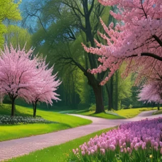 spring aesthetic desktop wallpaper