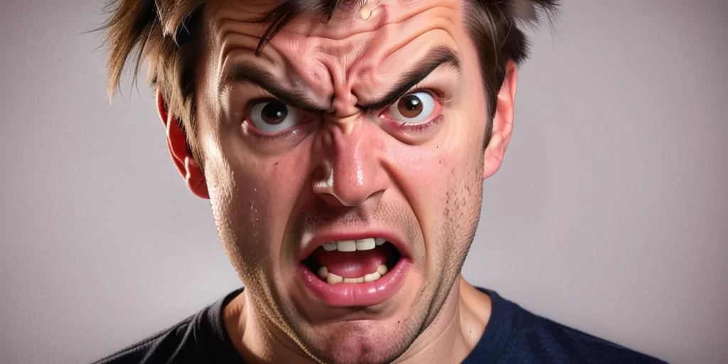 frustrated face