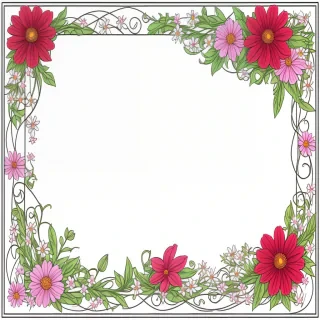 clipart borders flowers