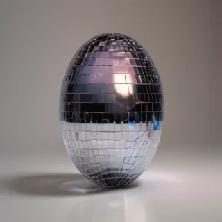 transparent disco ball