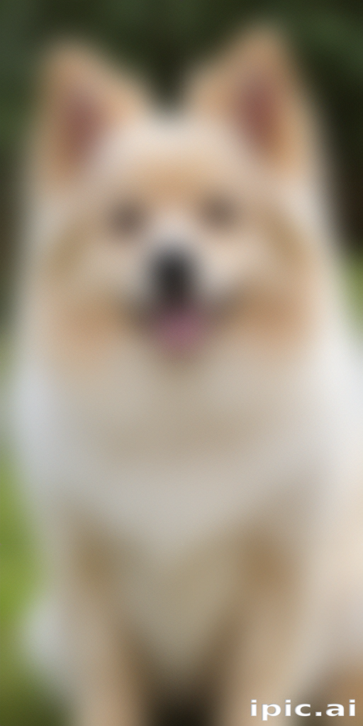 Adorable Fluffy Dog Enjoying a Sunny Day Outdoors in Nature