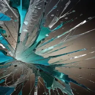 broken glass overlay