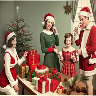 vintage xmas pictures