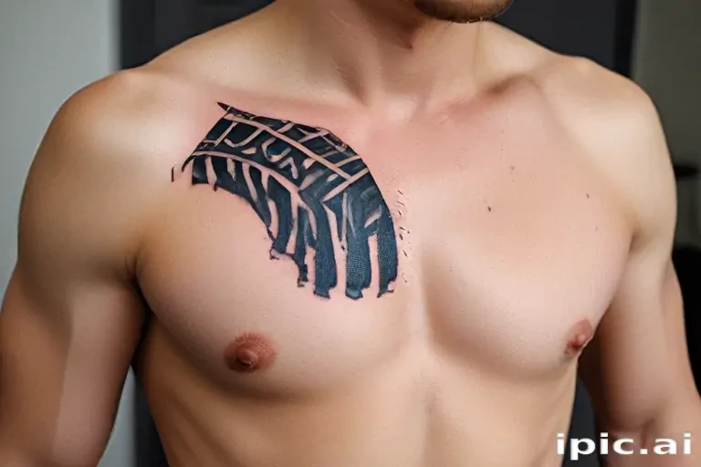 male rib tattoos