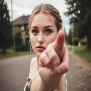 pointing at you