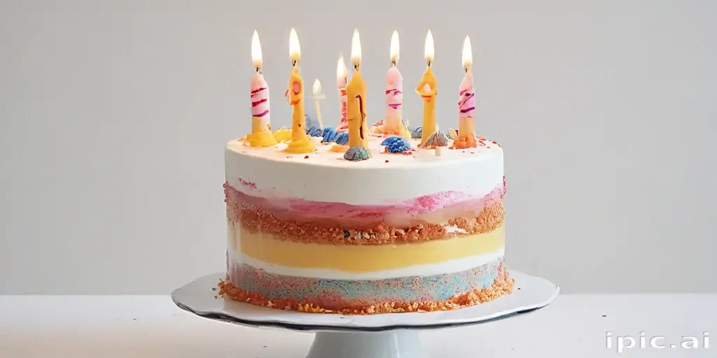 transparent birthday cake