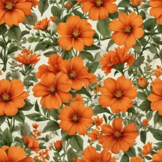 orange flower clipart