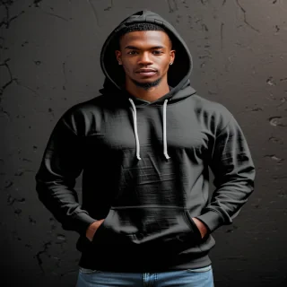 black hoodie mockup png