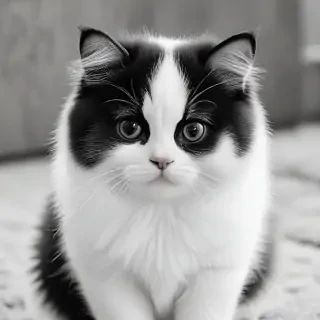 cute black and white