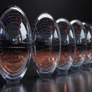 transparent disco balls