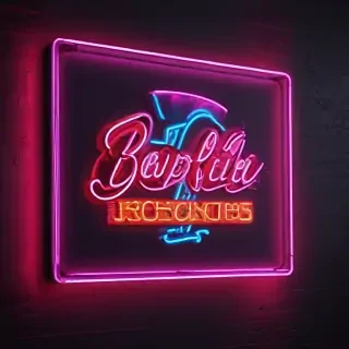 neon sign mockup