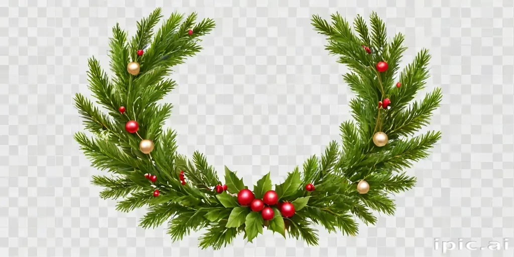 christmas wreath transparent