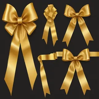 gold ribbon clipart
