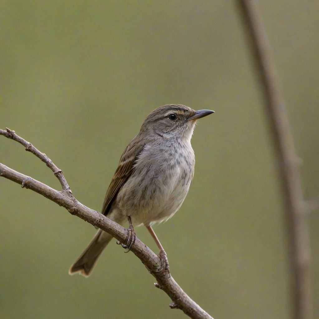 a small bird perched on a branch with a blurred natural background