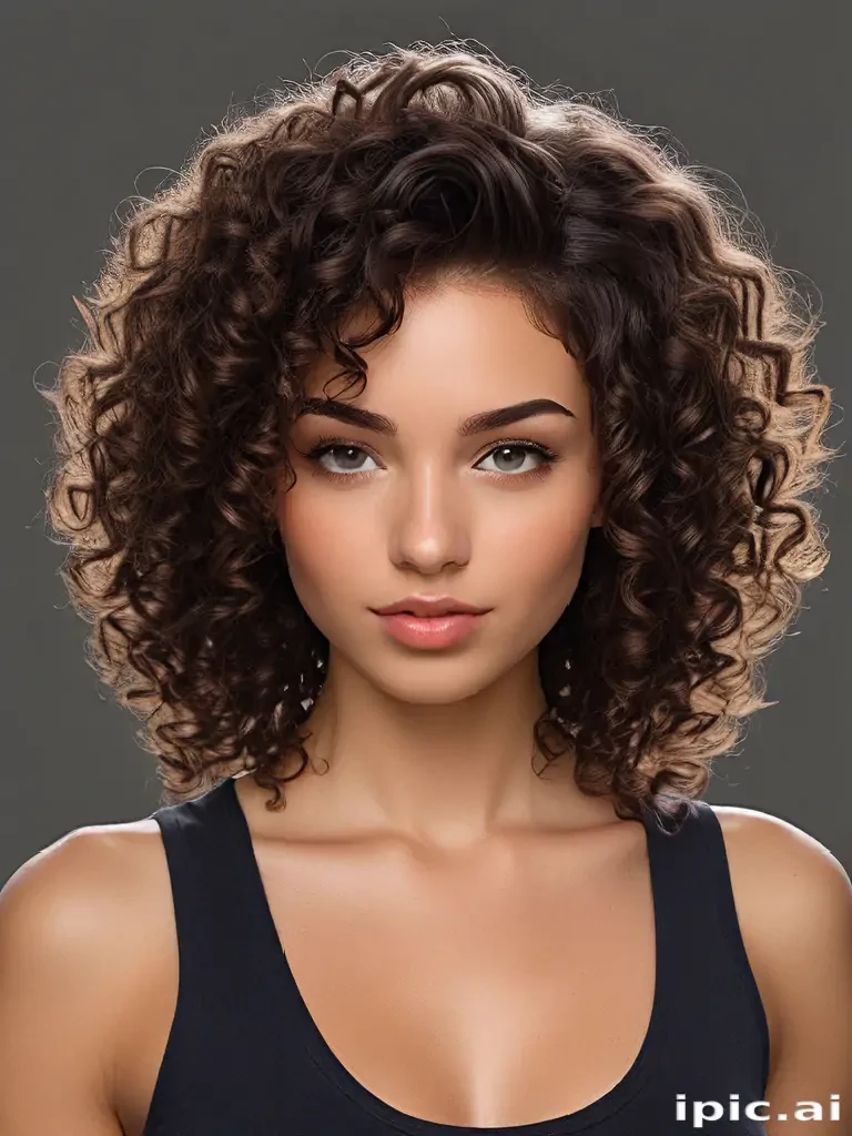 curly hair png