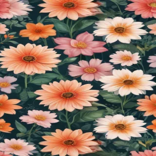 cartoon flowers aesthetic