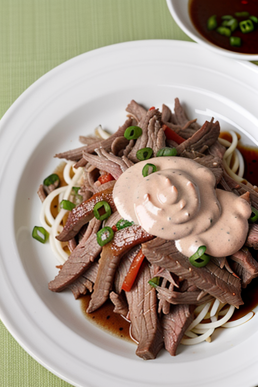 shredded beef with garlic sauce