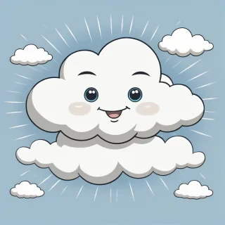cartoon cloud drawing