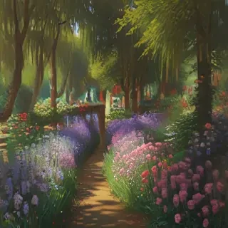 monet painting wallpaper