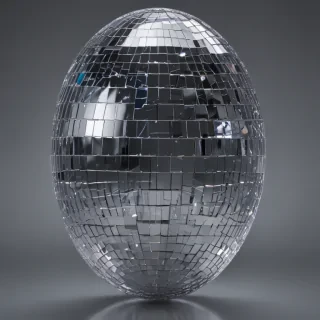 transparent disco ball