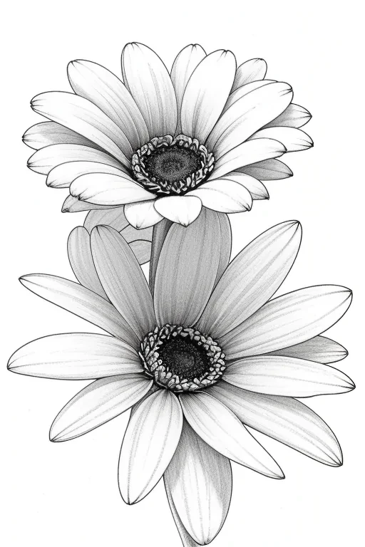 flower drawing aesthetic