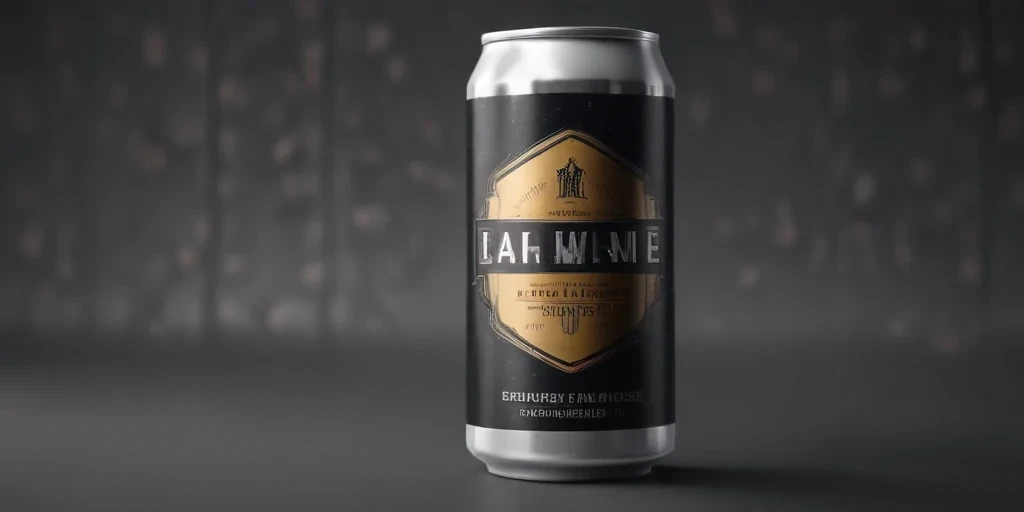 beer can mockup