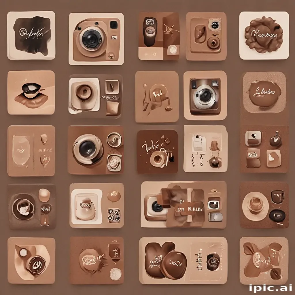 aesthetics brown instagram highlight icons