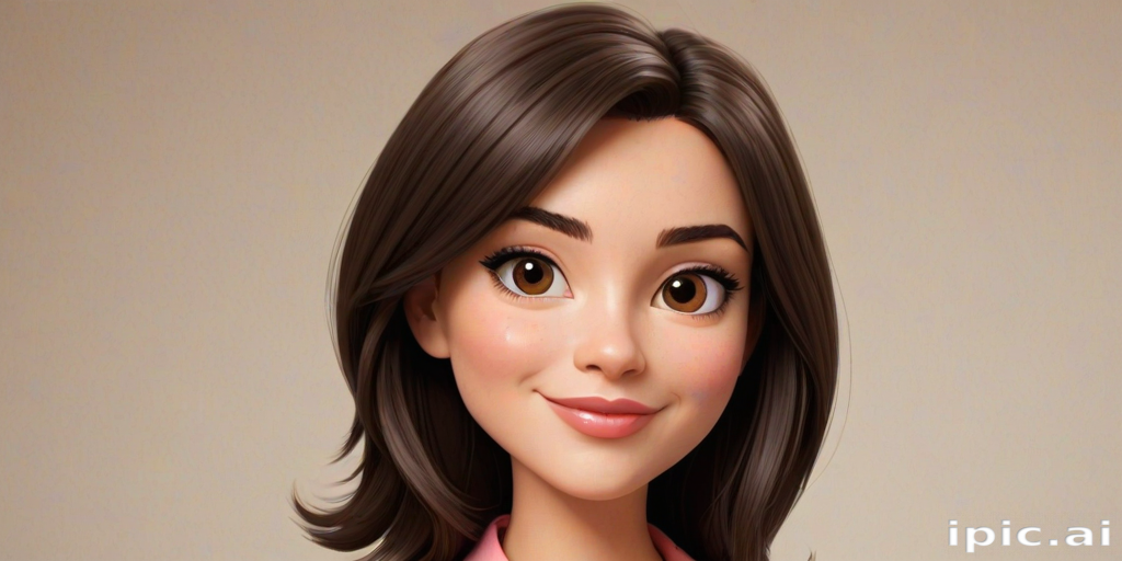 brunette cartoon character