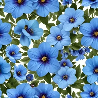 blue flowers transparent background