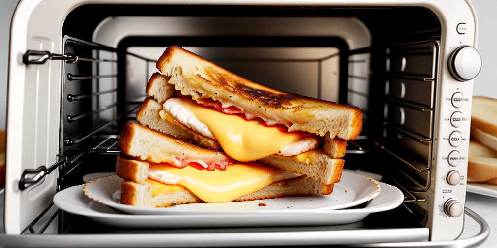 grilled cheese in a toaster oven