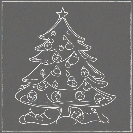 christmas outline