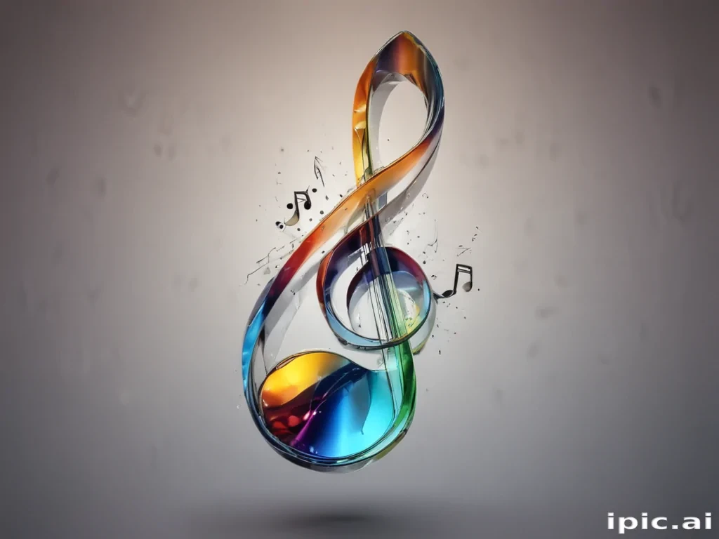 transparent music note