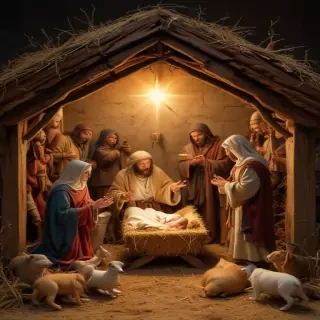 images of the manger scene