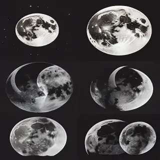 aesthetic moon drawings