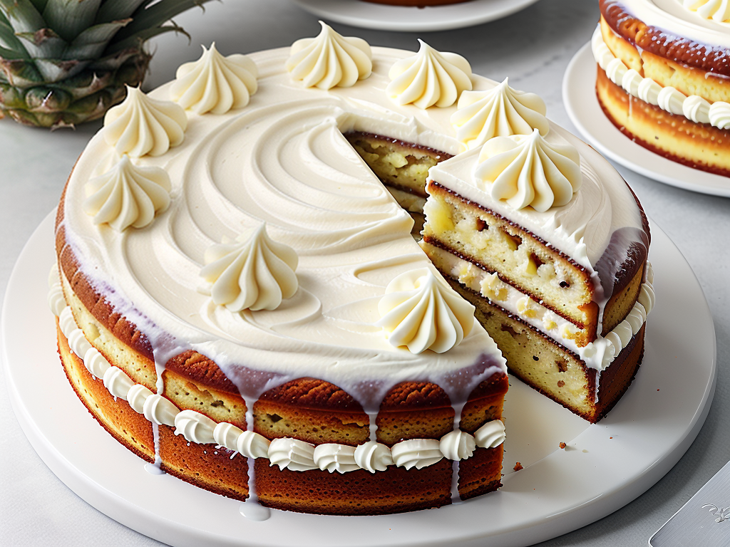 pineapple cake with cream cheese icing