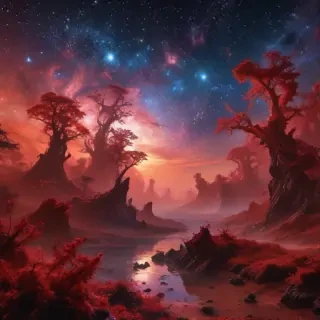 galaxy red wallpaper