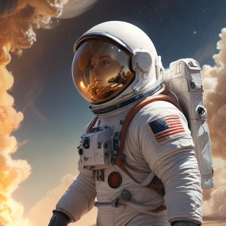 astronaut cartoon