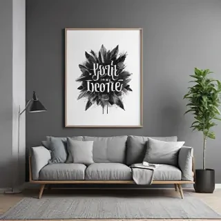 free wall art mockup