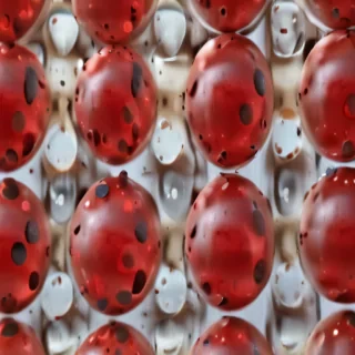polka dots transparent
