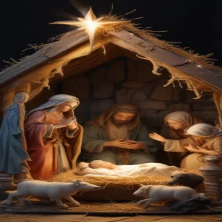 free christmas nativity scene