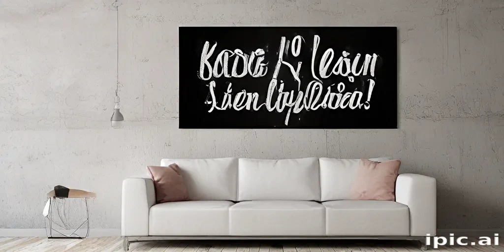 wall art mock up