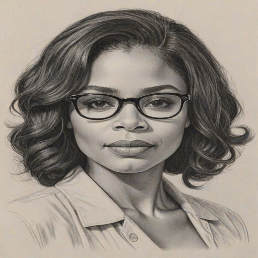 Enticing Sanaa Lathan, pencil sketch, portrait of Exquisite woman 1961s in glasses, hair style beatnik, outline, clear lines, fine lines, 8k
